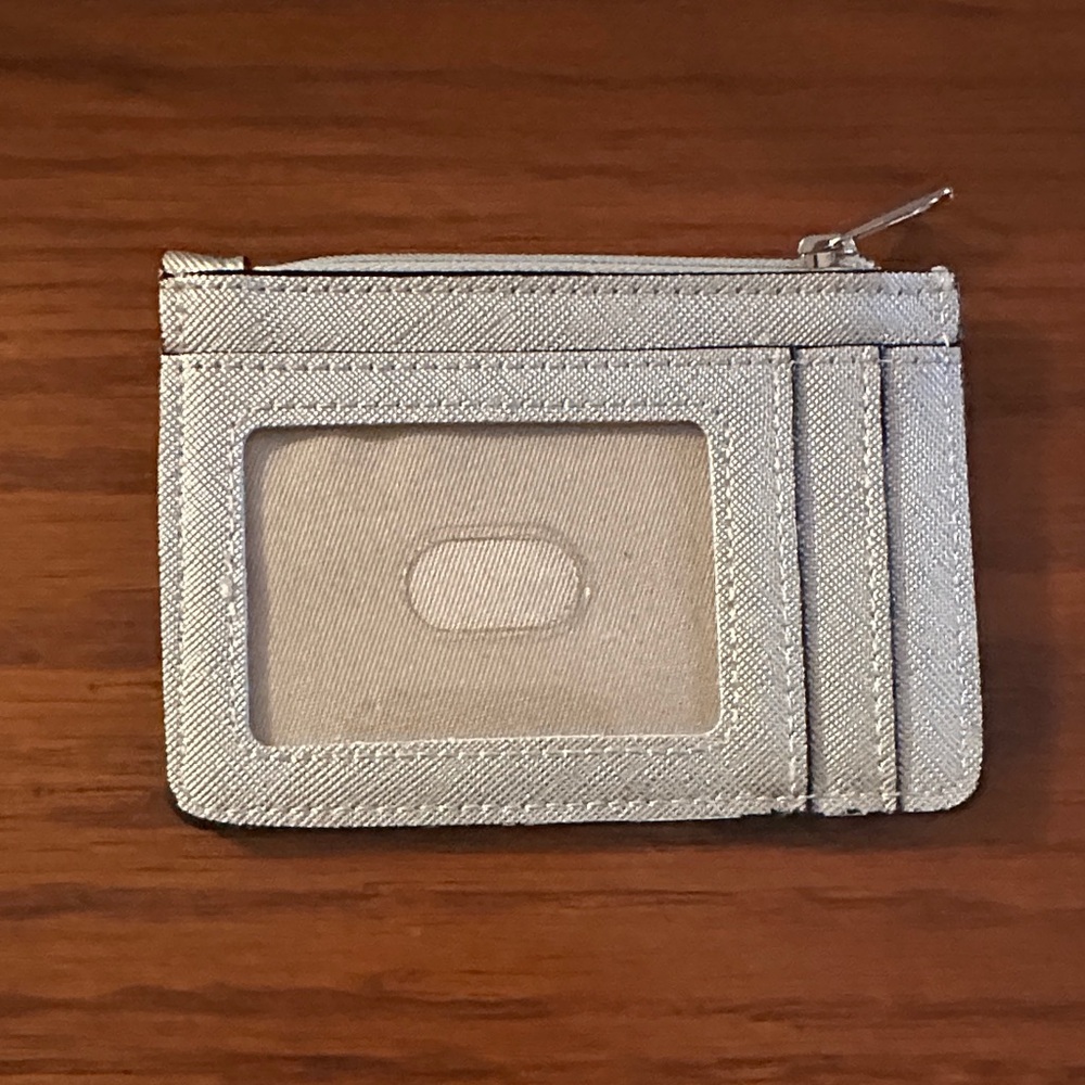 A New Day Metallic Silver Pouch